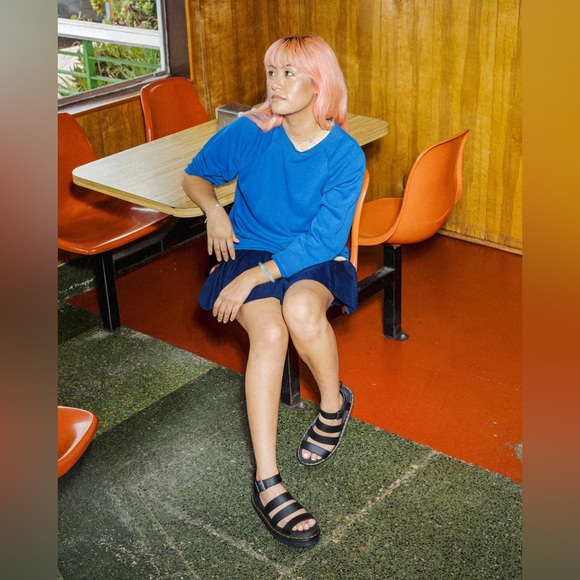 DR. MARTENS BLAIRE HYDRO LEATHER STRAP SANDALS - Picture 9 of 13